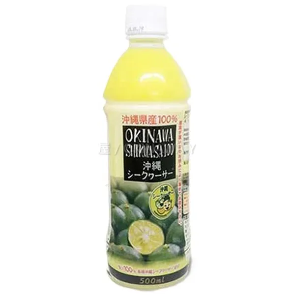 シークヮーサー 100％ 500ml 2本 PET 沖縄県産 原液 ジュース 果汁100 沖縄 お土産 土産 沖縄直送 送料無料 沖縄よろず屋 ノビレチン 調味料 健康