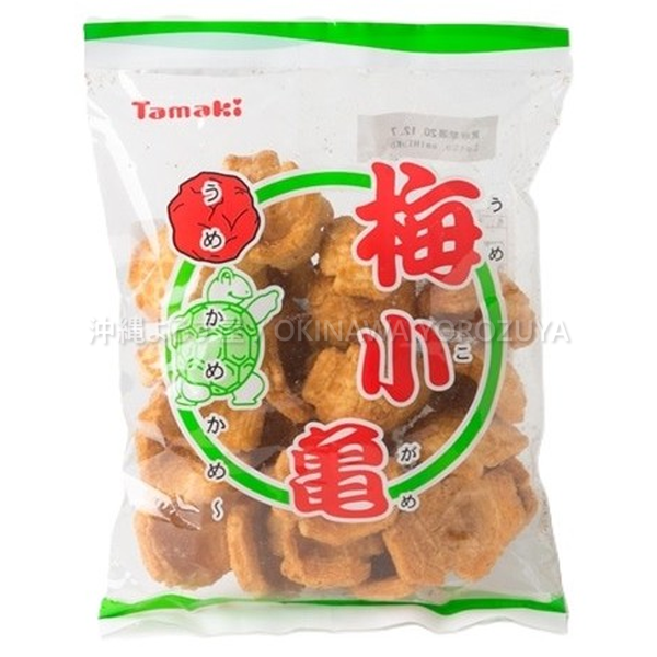 梅小亀 2袋セット 沖縄 お土産 土産 お菓子 駄菓子 小亀 せんべい 梅味 沖縄直送 送料無料 沖縄よろず屋 揚げせんべい 焼き菓子 お取り寄せ まとめ買い ギフト